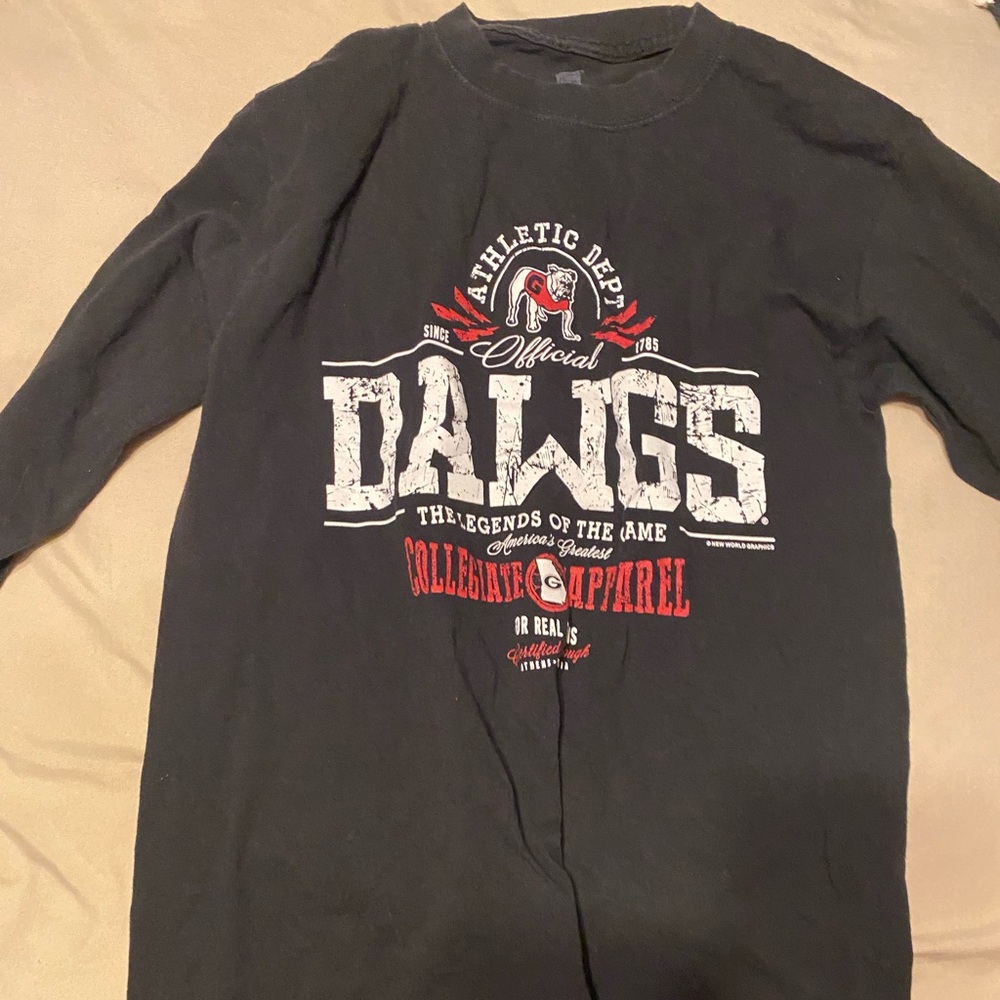 mens georgia bulldogs longsleeve t-shirt